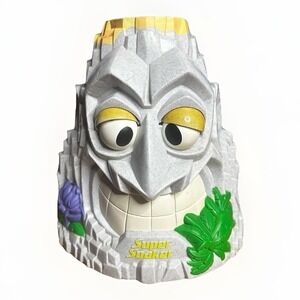 Super Soaker Mt. Tiki Soki Water Volcano Sprinkler Hasbro Gray Vintage 2004 Used